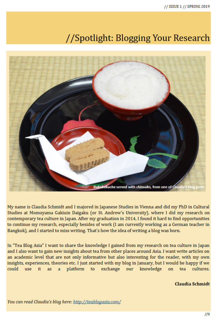 Screenshot of the newsletter